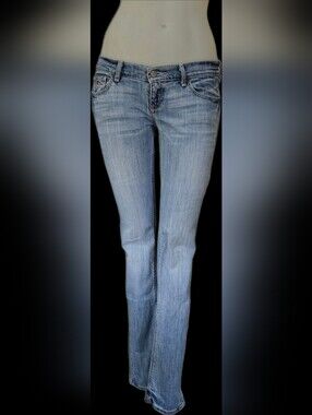 EUC Hollister Low-Rise Straight Leg Jeans Soft Stretch 1